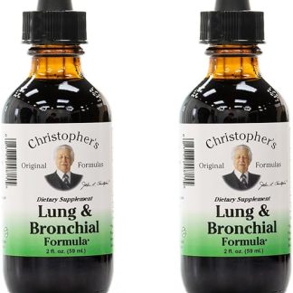 Christopher's Original Formulas Lung & Bronchial Formula, 2 oz Liquid - Natural Respiratory Support - Pack of 2