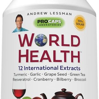 ANDREW LESSMAN World Health 60 Capsules - 14 Standardized Extracts and Concentrates from Scientifically Established Protective and Beneficial Phytonutrients. Powerful Anti-oxidants. No Additives