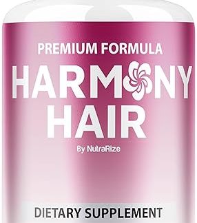 Harmony Hair Capsules - Unlock Your Hair's Potential with Our Natural Formula, Premium Vitamins for Healthy and Manageable Hair, HarmonyHair Review (60 Capsules)