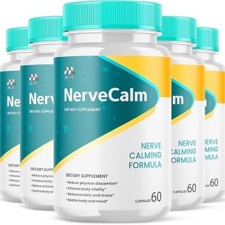 (5 Pack) Nerve Calm Capsules, Official Nerve Calm Pills Made with All Natural Ingredients, Maximum Strength NerveCalm Sciatic Support Supplement with Advanced Formula for Women & Men (300 Capsules)