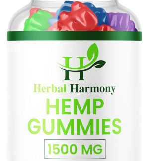 Herbal Harmony Hemp Gummies - Official Formula - Herbal Harmony Gummies Maximum Performance Hemp Blend Extra Strength, Great Taste 25mg Per Gummy, 1500mg Per Bottle New 2024 Formula (60 Gummies)
