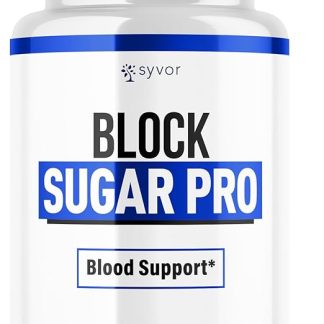 Block Sugar Pro Capsules, Official Block Sugar Pro Pills with All Natural Ingredients, BlockSugarPro Maximum Strength Glycogen Suppport Pills Advanced Formula Vitamin for Women and Men (60 Capsules)