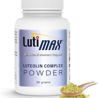 Lutimax Luteolin Complex Powder Brain Supplement with Rutin - Nootropic Brain Supplements for Memory and Focus to Improve Brain Health - Antioxidant Supplement for Immune Support - 100 Servings Solo