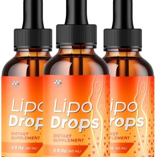 (3 Pack) LipoDrops, Official LipoDrops Advanced Formula Liquid Supplement with All Natural Ingredients, LipoDrop Energy & Wellness Support Dropper Great Tasting Active Lifestyle Vitamin (120 Servings)