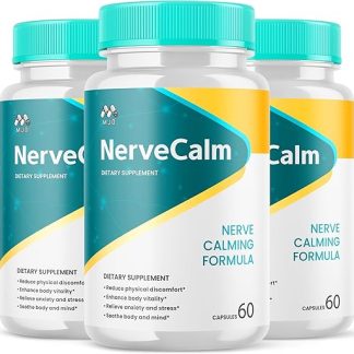 (3 Pack) Nerve Calm Capsules, Official Nerve Calm Pills Made with All Natural Ingredients, Maximum Strength NerveCalm Sciatic Support Supplement with Advanced Formula for Women & Men (180 Capsules)