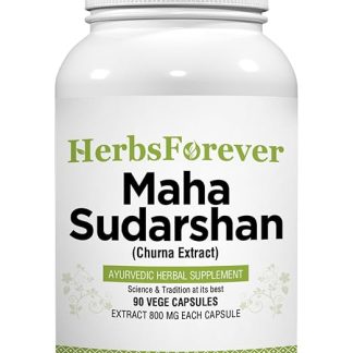 Mahasudarshan Capsules | Ayurvedic Herbal Formula for Immune Support & Overall Wellness | 90 Vegetarian Capsules, 800 mg Each | Natural Herbal Supplement