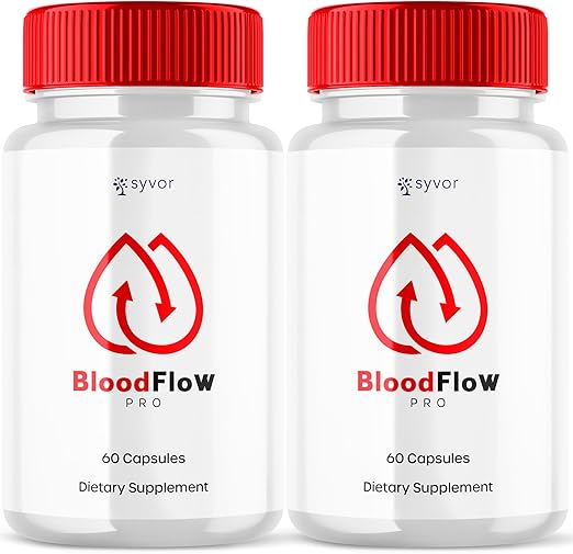 (2 Pack) BloodFlow Pro Capsules, Official Blood Flow Pro Blood Support Pills with All Natural Ingredients, BloodFlow Pro Max Strength Glycogen Support Supplement Vitamin for Women & Men (120 Capsules)