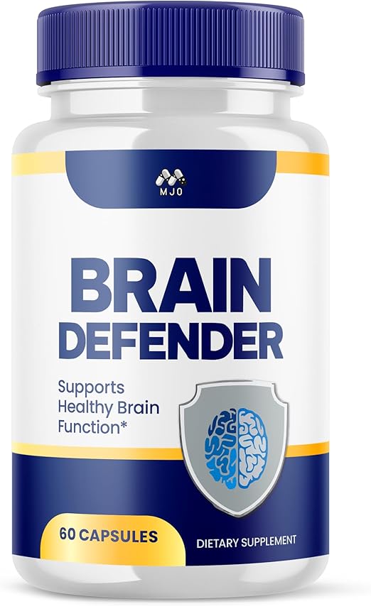 Brain Defender Capsules, Official Brain Defender Supplement with All Natural Ingredients, Braindefender Advanced Nootroptic Formula with Maximum Strength Vitamins for Health and Wellness (60 Capsules)