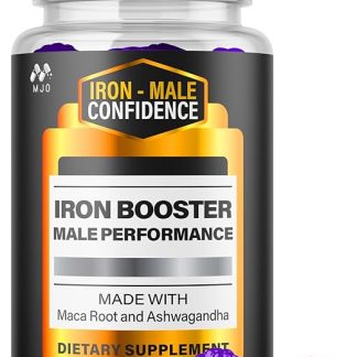 Iron Booster Gummies, Officical Iron Confidence Gummies for Men with All Natural Ingredients, Advanced Formula IronBooster Gummys Active Lifestyle Support Naturally with Premium Vitamins (60 Gummies)