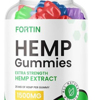 Fortin Hemp Gummies, Fortin Gummies Advanced Formula Maximum Performance Hemp Blend, Fortin Gummies with Hemp Extra Strength Supplement 25mg per Gummy, 1500mg per Bottle Reviews New (60 Gummies)