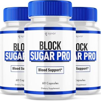 (3 Pack) Block Sugar Pro Capsules, Official Block Sugar Pro Pills with All Natural Ingredients, BlockSugarPro Maximum Strength Glycogen Suppport Pills Advanced Vitamin for Women and Men (180 Capsules)