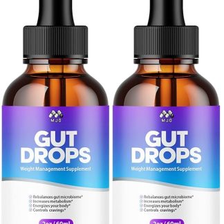 (2 Pack) Gut Drops, Official Gut Drops Pumpkin Seeds Supplement with all Natural Ingredients, GutDrops Max Strength Liquid Wellness Vitamin Supporting Digestion Naturally for Women & Men (60 Servings)