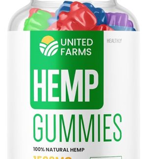 United Farms Gummies - Official Formula - United Farms Hemp Gummies High Performance Blend, United Farms Hemp 500mg Extra Strength Formula, 25mg Hemp Per Gummy, 1500mg Hemp Per 1500mg (60 Gummies)