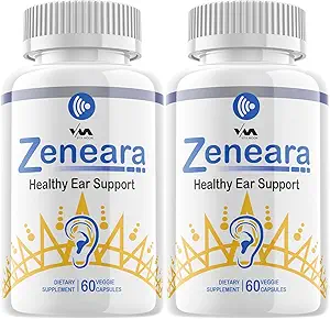 (2 Pack) Zeneara - Advanced Formula Healthy Ear Support, Hearing Health, and Wellness, 120 Capsules