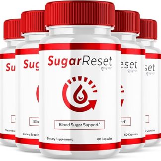 (5 Pack) Sugar Reset Capsules, Official SugarReset Pills with All Natural Ingredients, Sugar Reset Maximum Strength Glycogen Support Supplement, SugarReset Vitamins for Women and Men (300 Capsules)