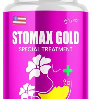 Stomax Gold Capsules, Official Stomax Gold Special Treatment with All Natural Ingredients, Advanced StomaxGold Gut Health Supplement Maximum Strength Digestion Support for Women and Men (60 Capsules)