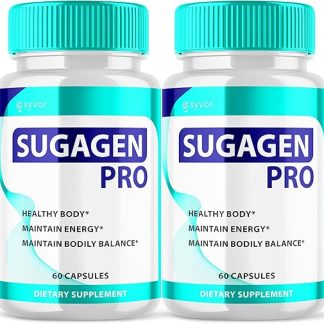 (2 Pack) Sugagen Pro Capsules, Official Suga Gen Pro Pills with Natural Ingedients, Sugagenpro Advanced Balance Support Supplement for Women and Men, Suga GenPro Max Strength Vitamin (120 Capsules)