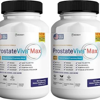 ProstateViva Max Prostate Supplements for Men Capsules, Health Supplements - Maximum Strength, All Natural to Support Normal & Healthy Function (60 Capsules) (2)