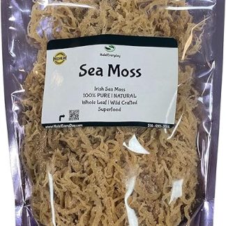 HalalEveryDay | Wildcrafted Irish Sea Moss | 100% Pure All Natural | Vitamin & Mineral Rich | No Preservatives | Golden | 4 oz