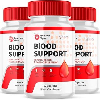 (3 Pack) Premium Glyco Blood Support Capsules, Official PremiumGlyco Blood Support Pills with All Natural Ingredients, Premium Glycol Pills Maximum Strength Supplement for Women and Men (180 Capsules)