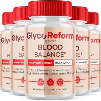 (5 Pack) Glyco Reform Capsules, Official GlycoReform Blood Support with All Natural Ingredients, Advanced Formula Glycogen Support Supplement GlycoReform Maximum Strength Wellness Pills (300 Capsules)
