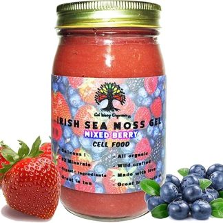 Wildcrafted Irish Sea Moss Gel | Made in USA | Rich in Vitamins & Minerals (Pack of 1, Mixed Berry)