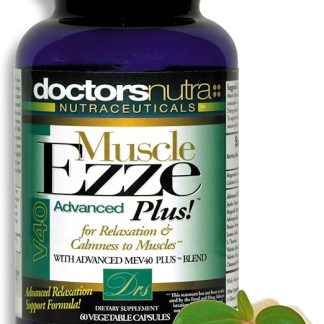 Natural Relaxant Muscle Ezze Plus Advanced Day Time Night Time Capsules Maximum Strength - Valerian, Passion Flower, Magnesium - Supplement - 60 Count