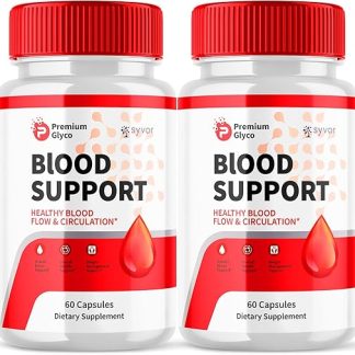 (2 Pack) Premium Glyco Blood Support Capsules, Official PremiumGlyco Blood Support Pills with All Natural Ingredients, Premium Glycol Pills Maximum Strength Supplement for Women and Men (120 Capsules)