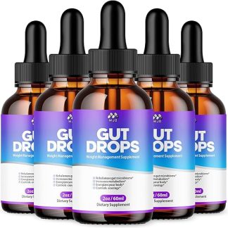 (5 Pack) Gut Drops, Official Gut Drops Pumpkin Seeds Supplement with All Natural Ingredients, GutDrops Max Strength Liquid Wellness Vitamin Supporting Natural Digestion for Women & Men (150 Servings)