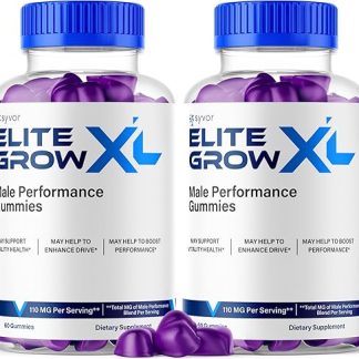 (2 Pack) Elite Grow XL Gummies, Elite GrowXL Maximum Strength Gummy Supplement, Elite Grow X L All Natural Advanced Formula Gummys Chewable Vitamin EliteGrow Delicious Once Daily Gummes (120 Gummies)