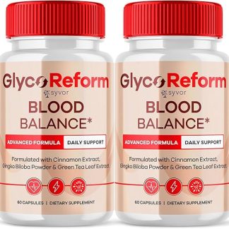 (2 Pack) Glyco Reform Capsules, Official GlycoReform Blood Support with All Natural Ingredients, Advanced Formula Glycogen Support Supplement GlycoReform Maximum Strength Wellness Pills (120 Capsules)