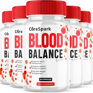 (5 Pack) Corespark Blood Balance Capsules, Official Core Sparks Blood Balance Pills with All Natural Ingredients, Corespark Max Strength Glyco Support Supplement with Advanced Vitamins (300 Capsules)