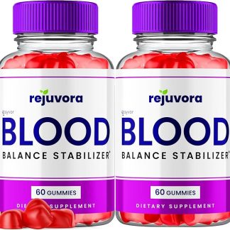 (2 Pack) Rejuvora Gummies, Official Rejuvora Blood Support Gummies with All Natural Ingredients, Maximum Strength Glycogen Support Supplement for Advanced Wellness in a Chewable Vitamin (120 Gummies)