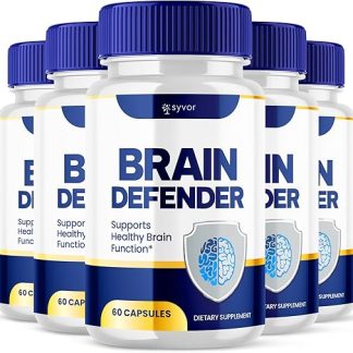 (5 Pack) Brain Defender Supplement Pills, Official Brain Defender Advanced Formula Nootropic Capsules, All Natural Health and Wellness Support Formula Maximum Strength Braindefender (300 Capsules)
