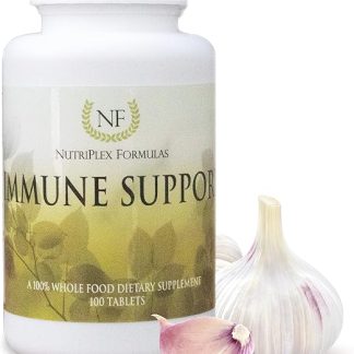 NutriPlex Immune Support Supplement 10 in 1 with Vitamins A B C D E, Carotenoids, Selenium, Antioxidants, Bioflavonoids, Amino Acids, Enzymes, Chlorophyll, Trace Minerals, Phytosterols – 100 Tablets